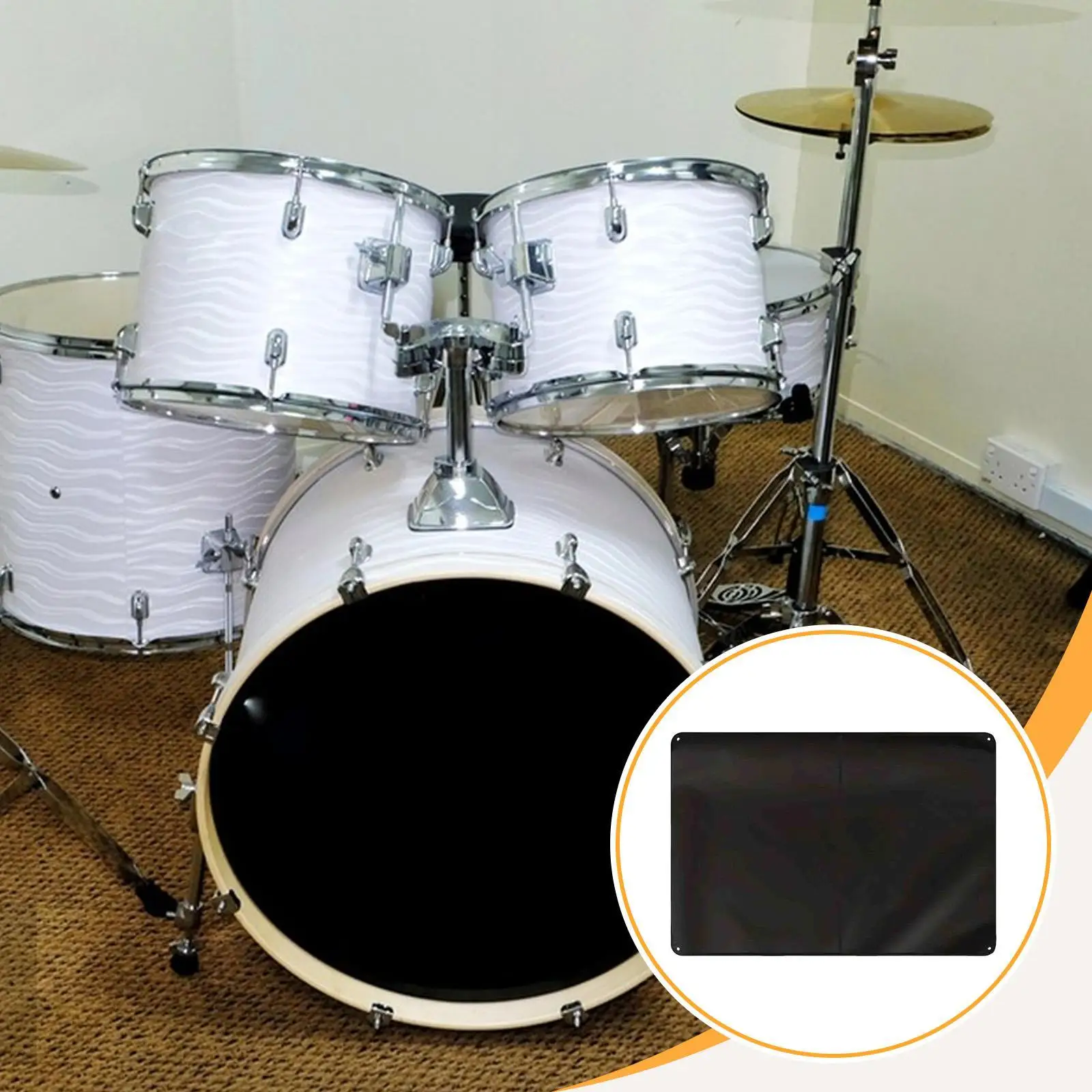 

Drum Set Dust Cover Drum Cover 420D Oxford Fabric,Dustproof,Water Resistant