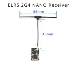 ELRS 2.4GHz NANO ExpressLRS Long Range ELRS Receiver NANO 2400 RX For RC FPV Long Range Racing Drone Quadcopter Airplane