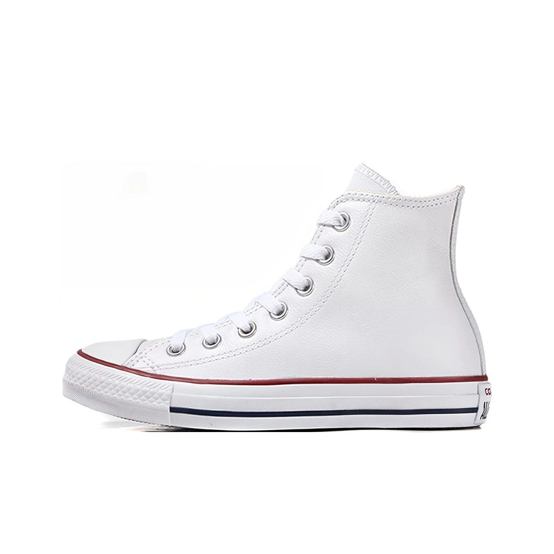Tênis Converse Chuck Taylor All Star de Couro Cano Alto Branco POIZON
