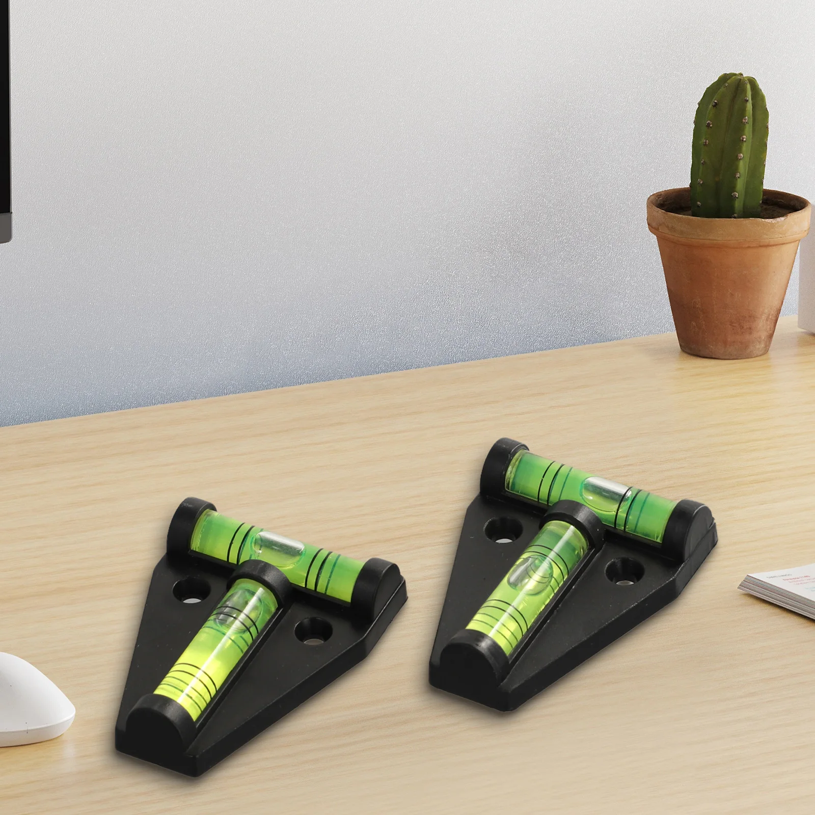 Mini T-Shaped Horizontal Bubble 2PCS Black Orange Red T-Shaped Two Way T-Shaped Bubble for spirit Level Level Bubble