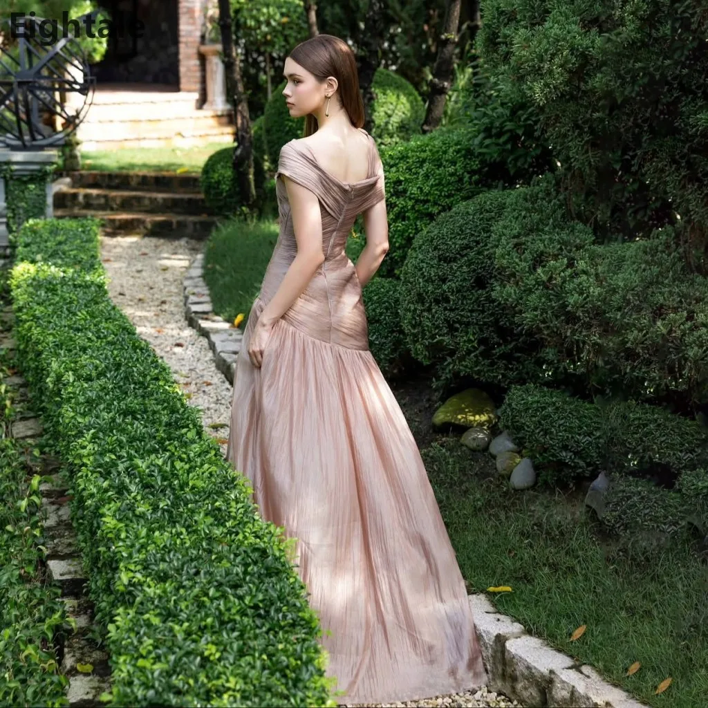 فستان سهرة طويل مكشوف الكتفين من Eightale 2025 من الشيفون الحريري لحفلات الزفاف الرسمية للحفلات الراقصة فستان حفلات دبي مخصص #5