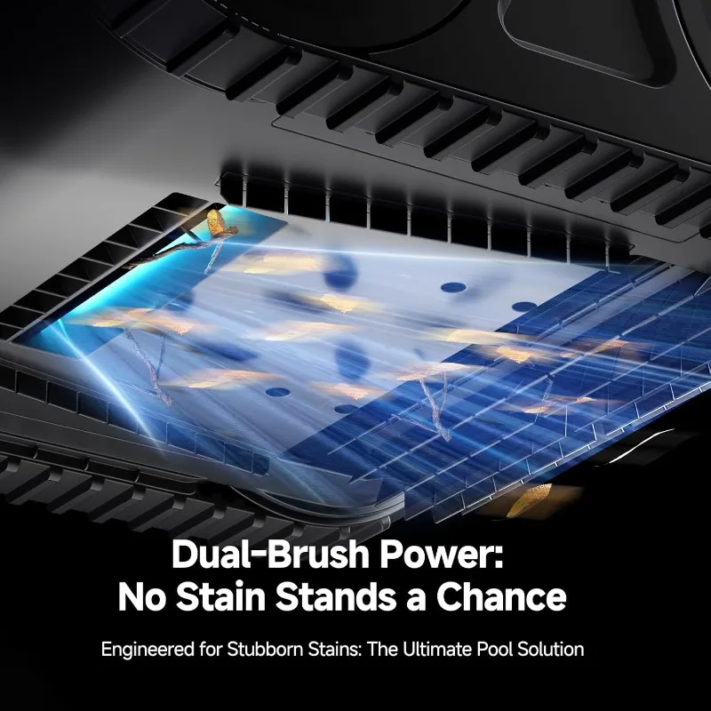Pool Vacuum for Above Ground Pool & Inground Pools, Smart Navigation Robtic Pool Cleaner with Up to 180 Mins Run time & 2150 Sq.