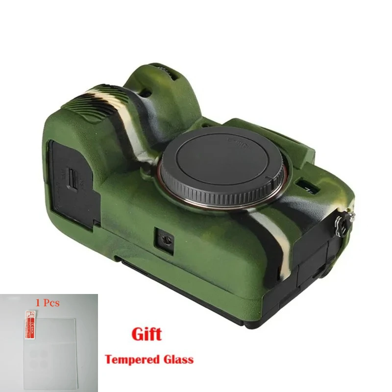 

For Sony Alpha 7S III / A7S III / ILCE 7SM3 A7SM3 Silicone Case Camera Top Texture Design Rubber Body Cover Protector Frame Skin