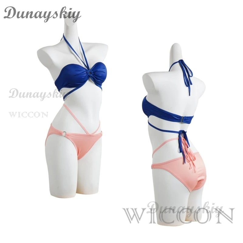 ชุดเซ็กซี่ชุดคอสเพลย์ผู้หญิงนิโคโรบิน, ชุดเครื่องแบบชุดว่ายน้ำวิกแว่นตาวิกผมฮาโลวีนคาร์นิวัลปาร์ตี้