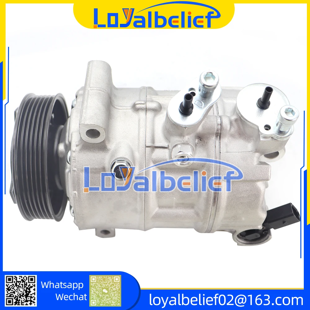 

12V AC Compressor for VW Polo Bj. 10-12 VW Golf Passat Tiguan Skoda Octavia Superb Kodiaq 5Q0820803J 5K0820803C 5Q0816803C