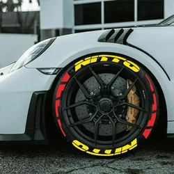 rubber tire letter stickers waterproof racing Wheel stickers Personalized custom decals for car tyre