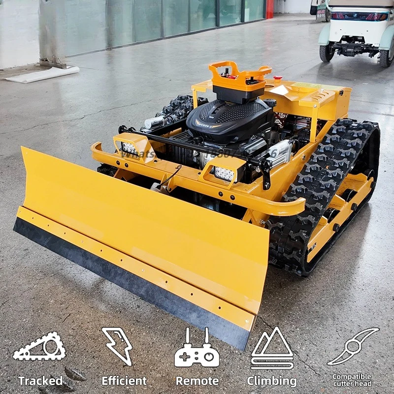 Remote Control Autonomous Slope Mower Unmanned Grass Cutting Robot 20mm Min Cutting Height for Steep Incline Hillside Work