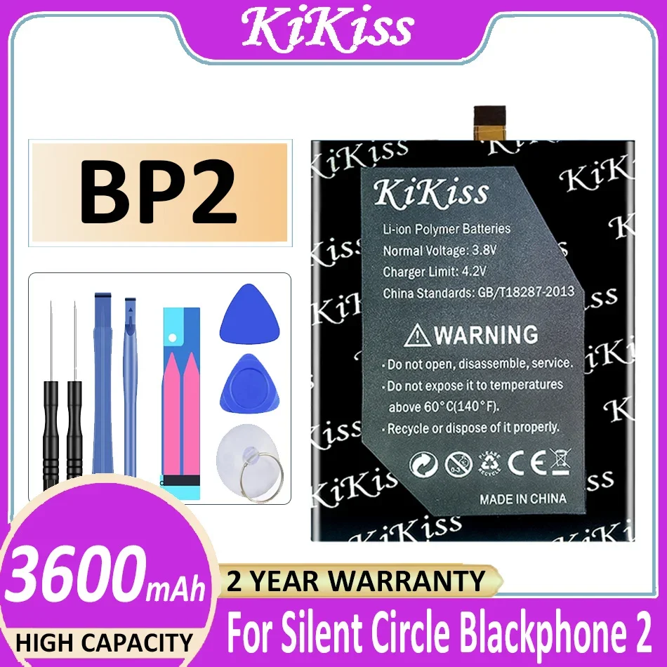 

KiKiss Battery BP2 3600mAh For Silent Circle Blackphone 2 Blackphone2 Bateria