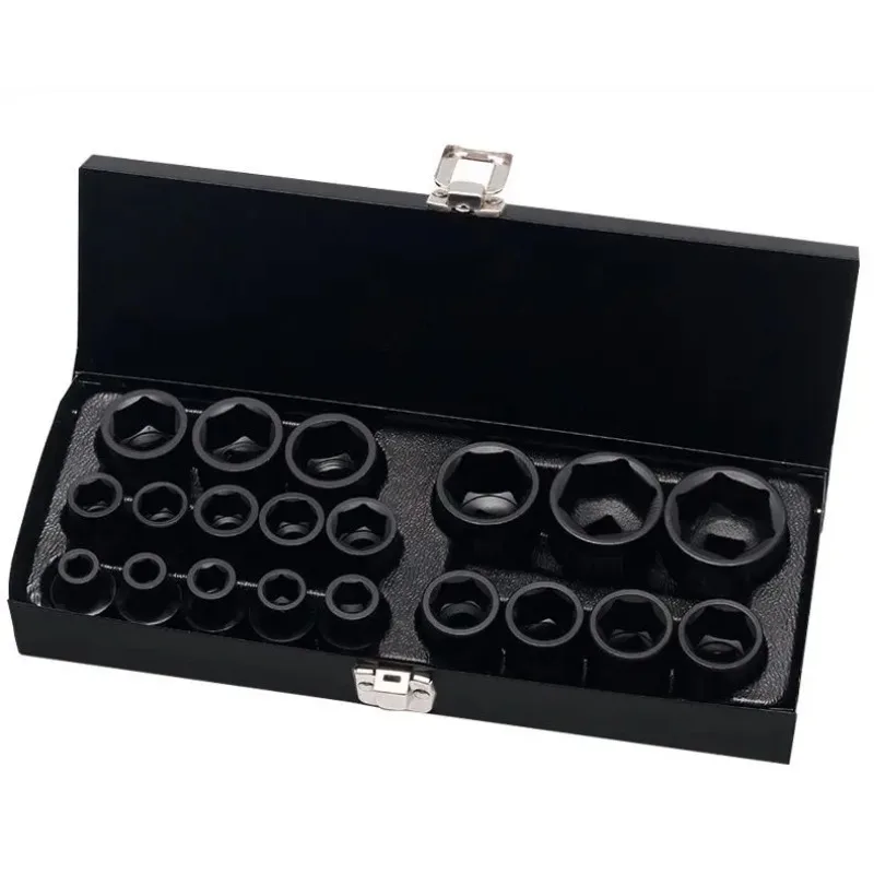 

1/2 Drive Impact Socket Set 8-32mm Heavy Duty Short Hex Sleeve for Air Wrench Tools
