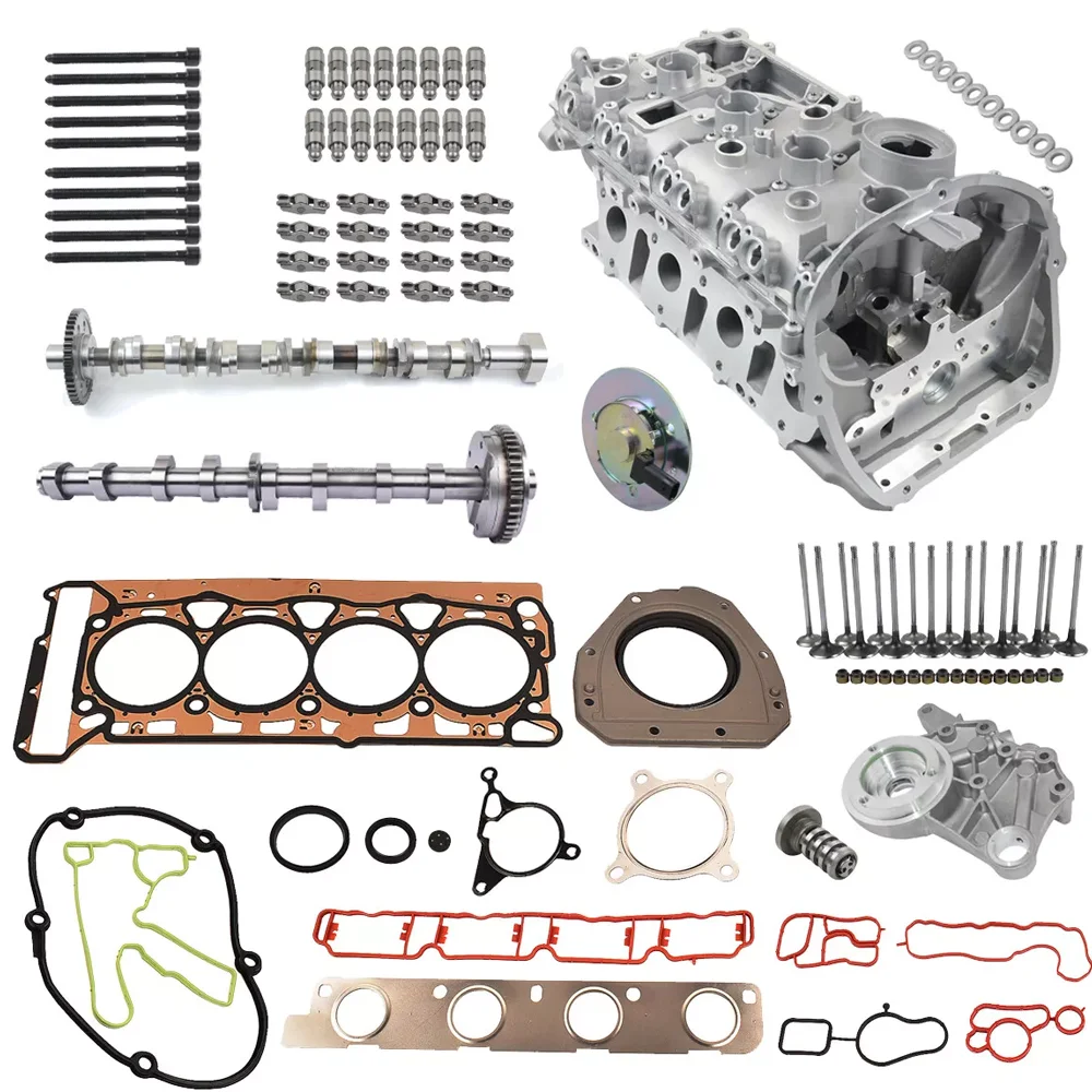 Engine Parts Cylinder Head Camshaft Gaskets Valves Repair Kit Fit 2.0 L CAEB CDNC For 09-15 Audi A4 A5 A6 Q5 TT 2.0L L4 GAS