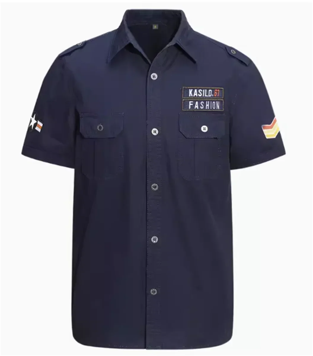 เสื้อทหารแขนสั้นเยอรมันสมัยสงครามโลกครั้งที่สอง ปี 2026 สำหรับผู้ชาย