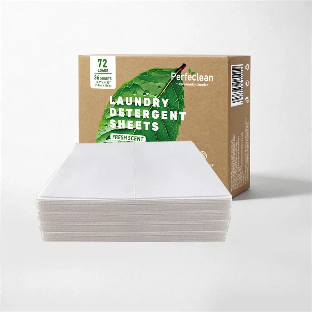 Organic Laundry Detergent Sheets Factory Direct Eco-Friendly Premium Quality Perfeclean Laundry Detergent Sheets