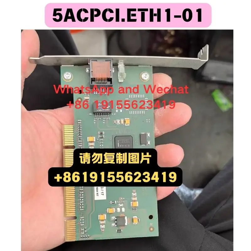 Used OEM disassembled parts 5ACPCI.ETH1-01 Communication card board Functional test OK Quick delivery