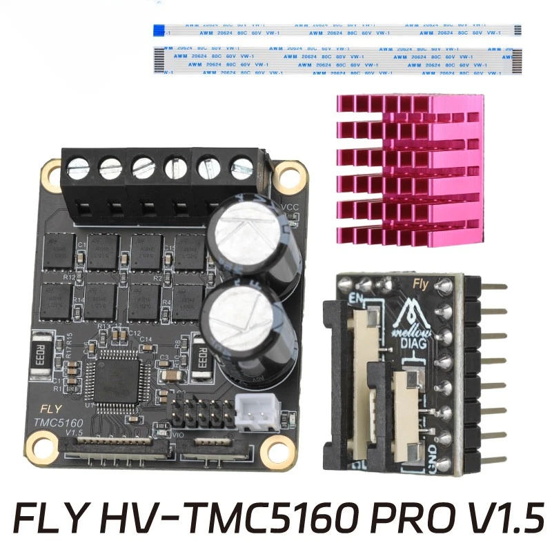 

FLY 24V-48V TMC5160 Pro High 6A High Current Spi Drive Marlin Klipper