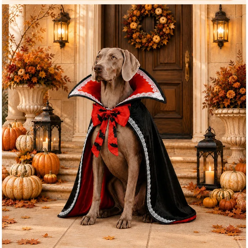 Halloween Lace Cape Pet Costume 3