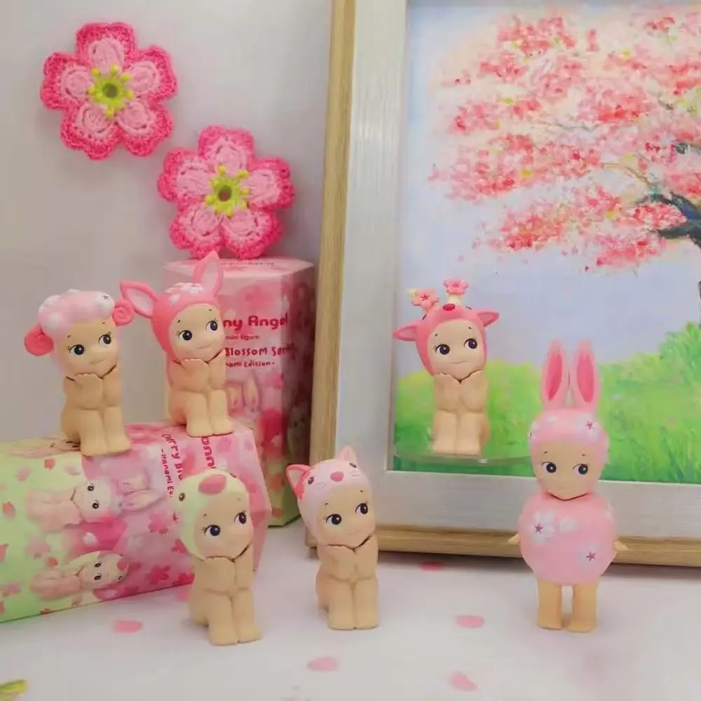 소니 엔젤 벚꽃 시리즈 블라인드 박스 장난감 미스터리 박스 귀여운 행운의 인형 장식 수집 ... - 2
