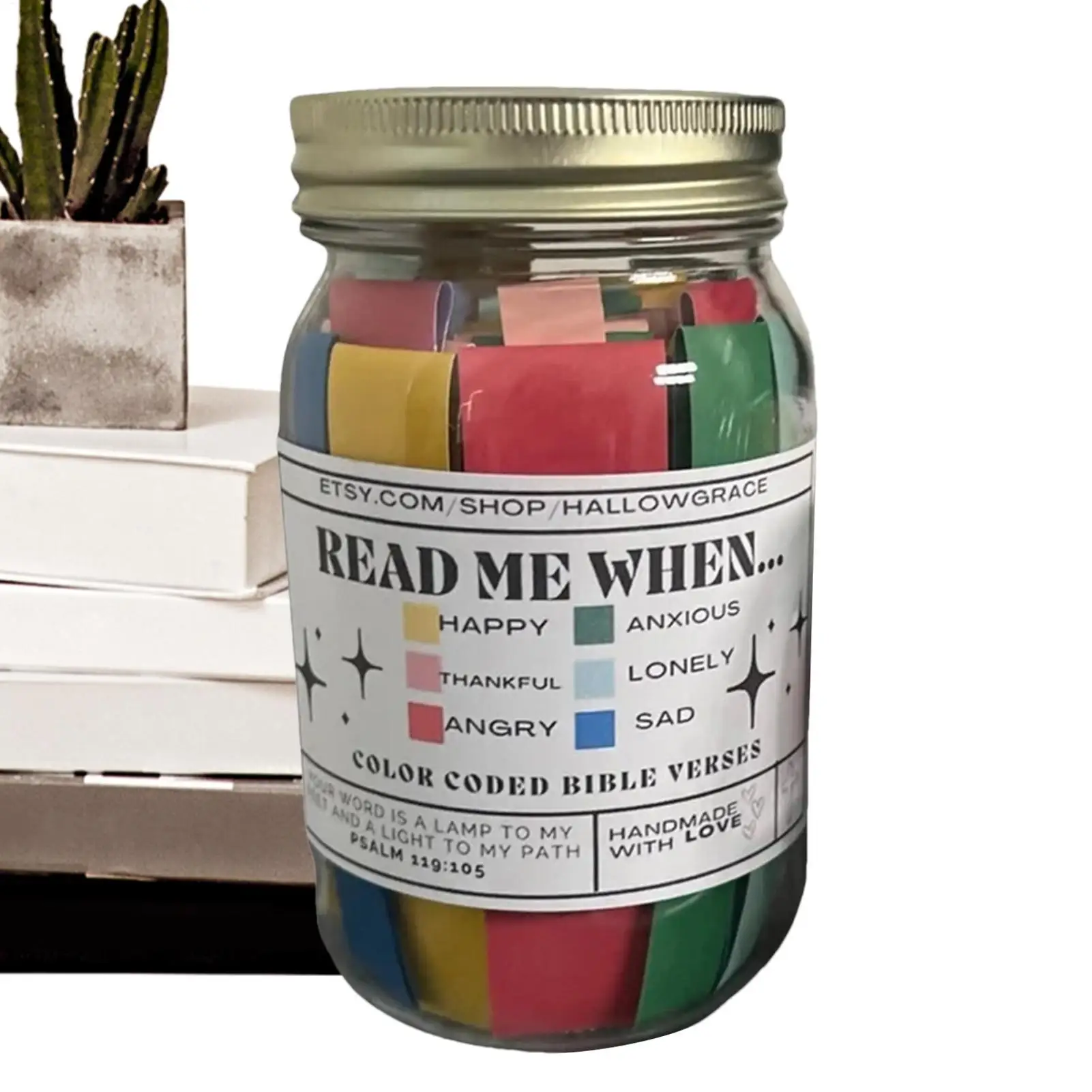 Colorful Bible Verses Jar Emotions And Feelings Different Moods Scripture Cards Scripture Jar Handmade Christmas Gifts