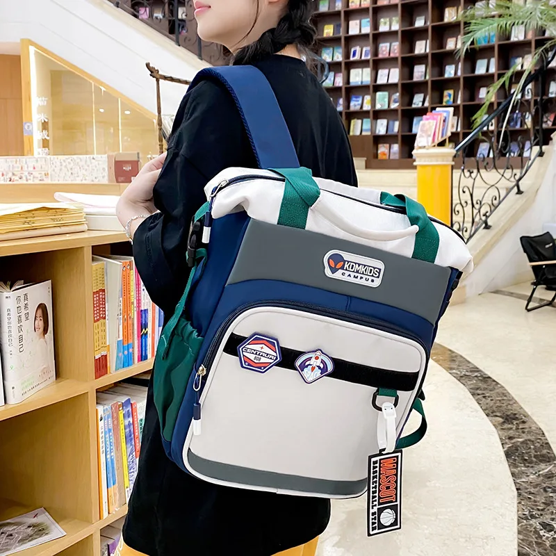 BackpackLarge-Capacity Student Multi-Functional Children's Schoolbag Portable Storage Handheld And Backpack Combination for Kids