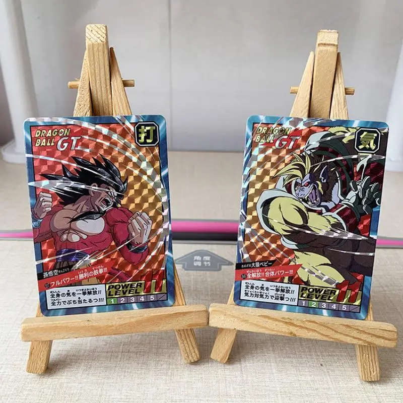 Cartes Flash Dragon Ball Z à Carreaux Super Saisuperb Fierce NingGoku Gohan Vegeta, Jeu de Collection Anime, Jouet Cadeau, 8 Pièces/Ensemble