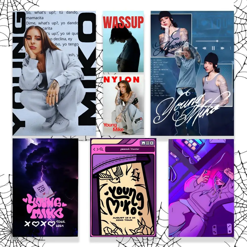 Latin Singer Y-Young Miko Poster Graphic Wall Art Poster HD Waterproof PP Paper Print for Bedroom Living Room Office Decor Gift