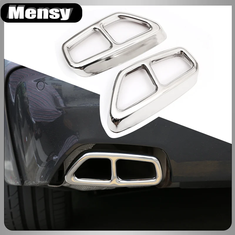 Rvs Auto Staart Uitlaat Uitlaatpijp Output Cover Trim Voor Bmw 5 Serie G30 G32 G31 6 Serie gt 2018-2023 Auto Accessoire