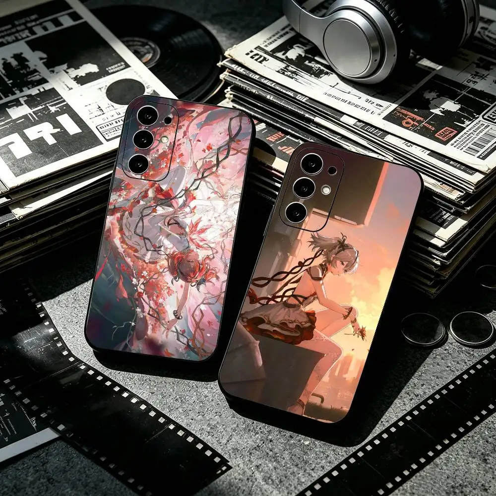 Wuthering Waves WuWa Game Camellya  Soft Silicone Case for Samsung S26, S24, S21, S22, S23, S30, Ultra, Plus, FE, Lite-Black