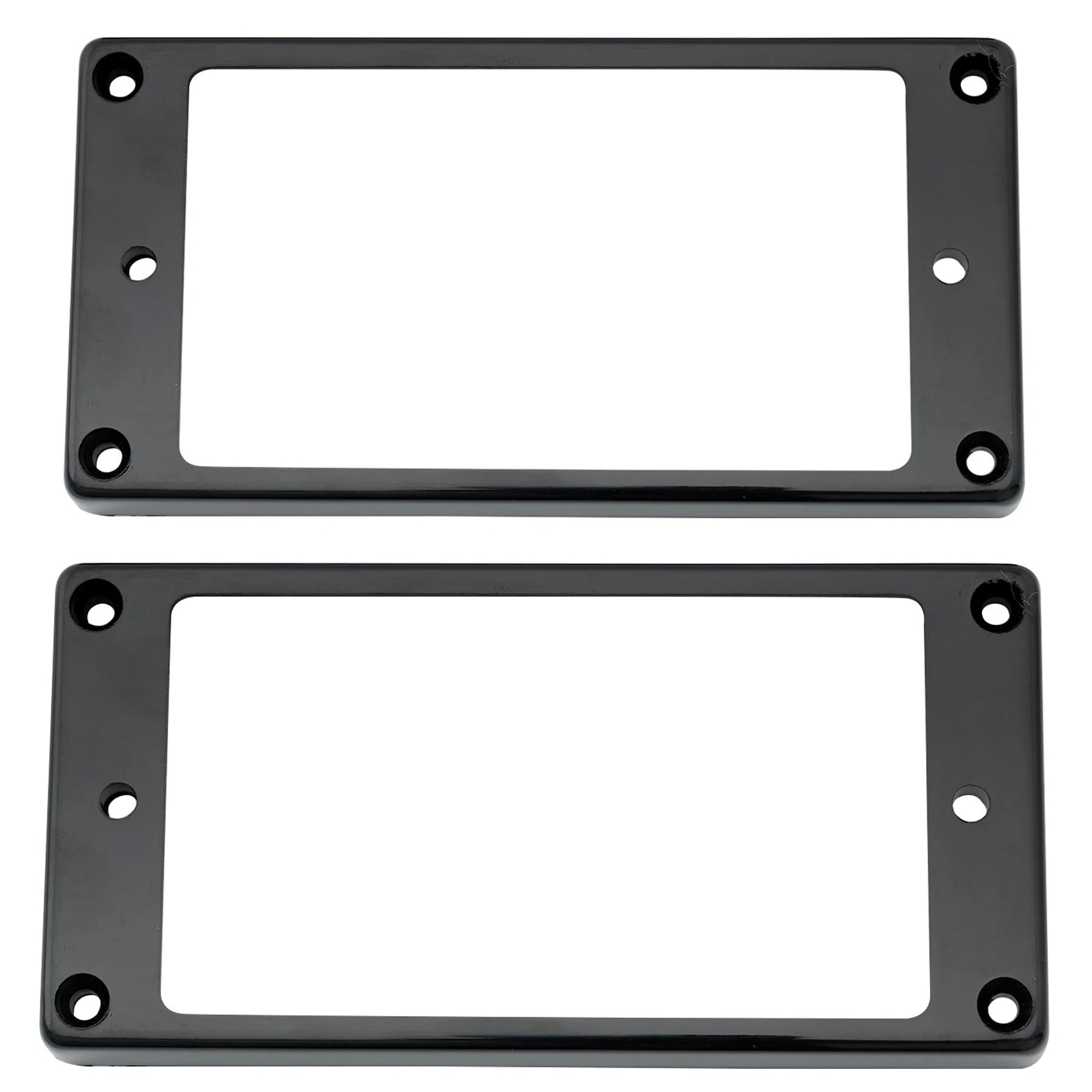 Musiclily Pro Plastic Flat Bottom Humbucker Pickup Mounting Rings Set for Electric Guitar (Set of 2)