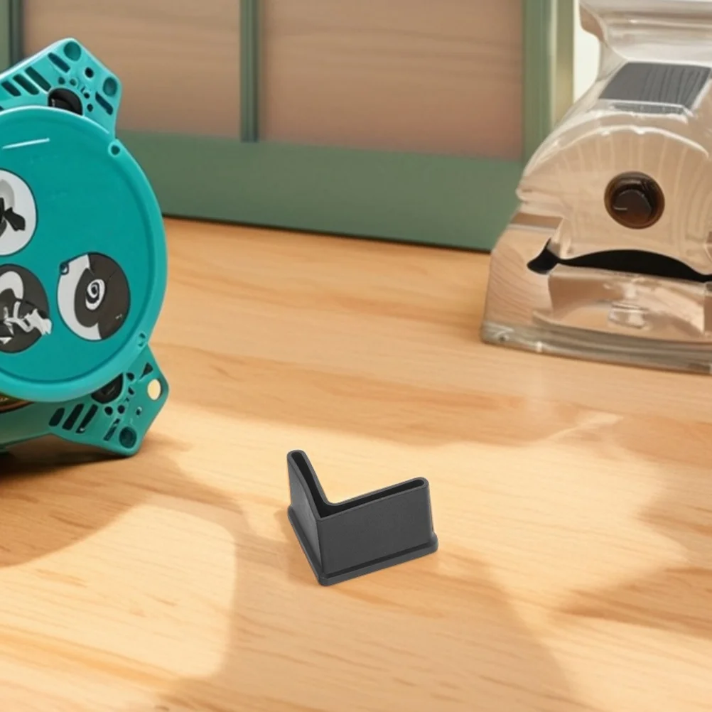 

10pcs L Shaped Rubber Furniture Leg Caps 1.6X1.6X1.2In Black Non Slip Protector For Bed Frame Table Stool Chair Floor Cover