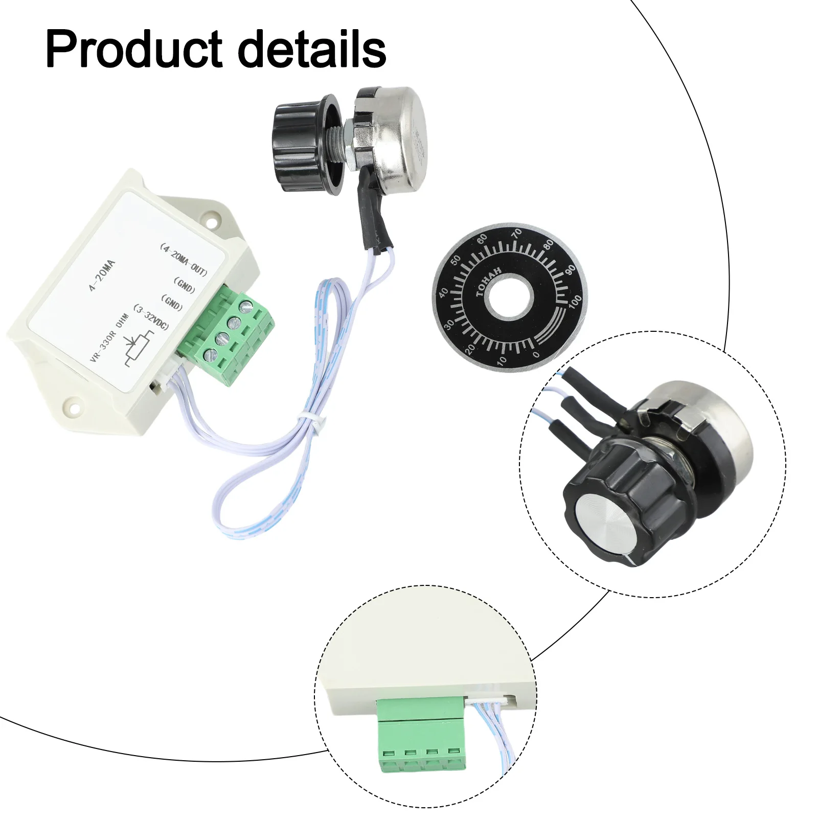 1PCS 4 20mA Current Generator Module Adjustable Analog Device for DC Voltage 3 3 30V for Numerous Applications