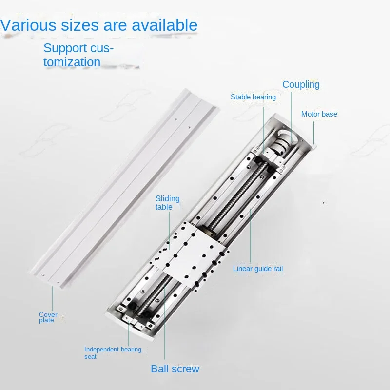 High Precision 120 Sliding Table Module Linear Ball Screw Guide Rail Sliding Rail Electric Profile Machinery