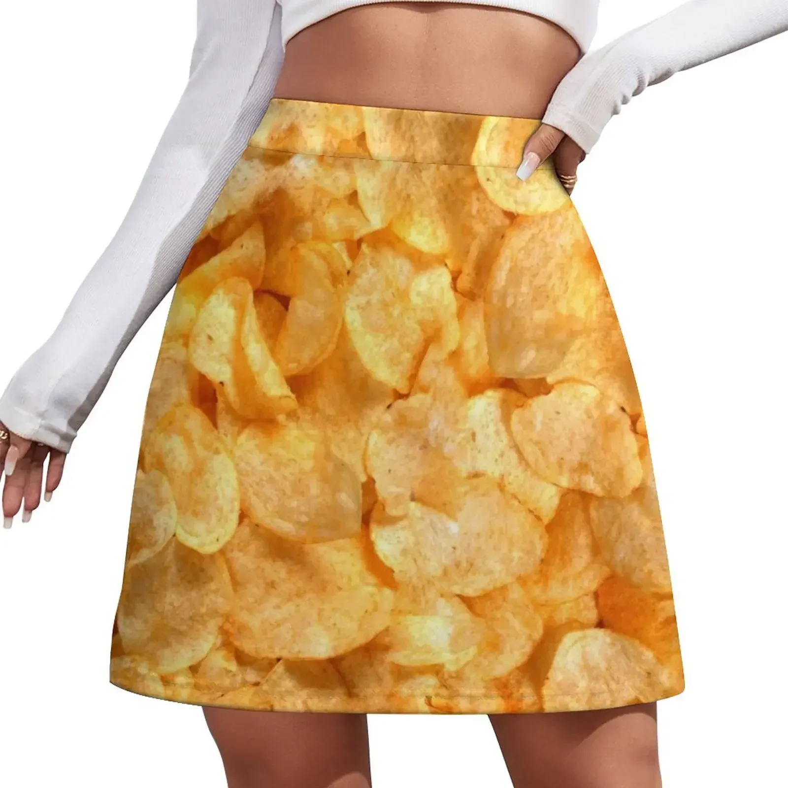 

Potato chips Mini Skirt Korean clothing mini skirt Short skirts midi skirt for women