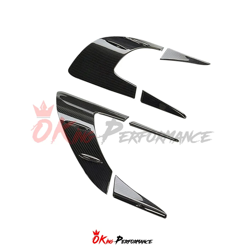 

Dry Carbon Fiber Rear Side Engine Intake Vents Trims for Ferrari 296
