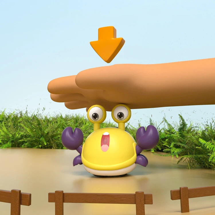 الزحف كراب لعبة طفل رضيع البطن الوقت كراب لعب للطفل الجمود التراجع الزحف المشي لطيف الناسك السرطانات لعبة هدية