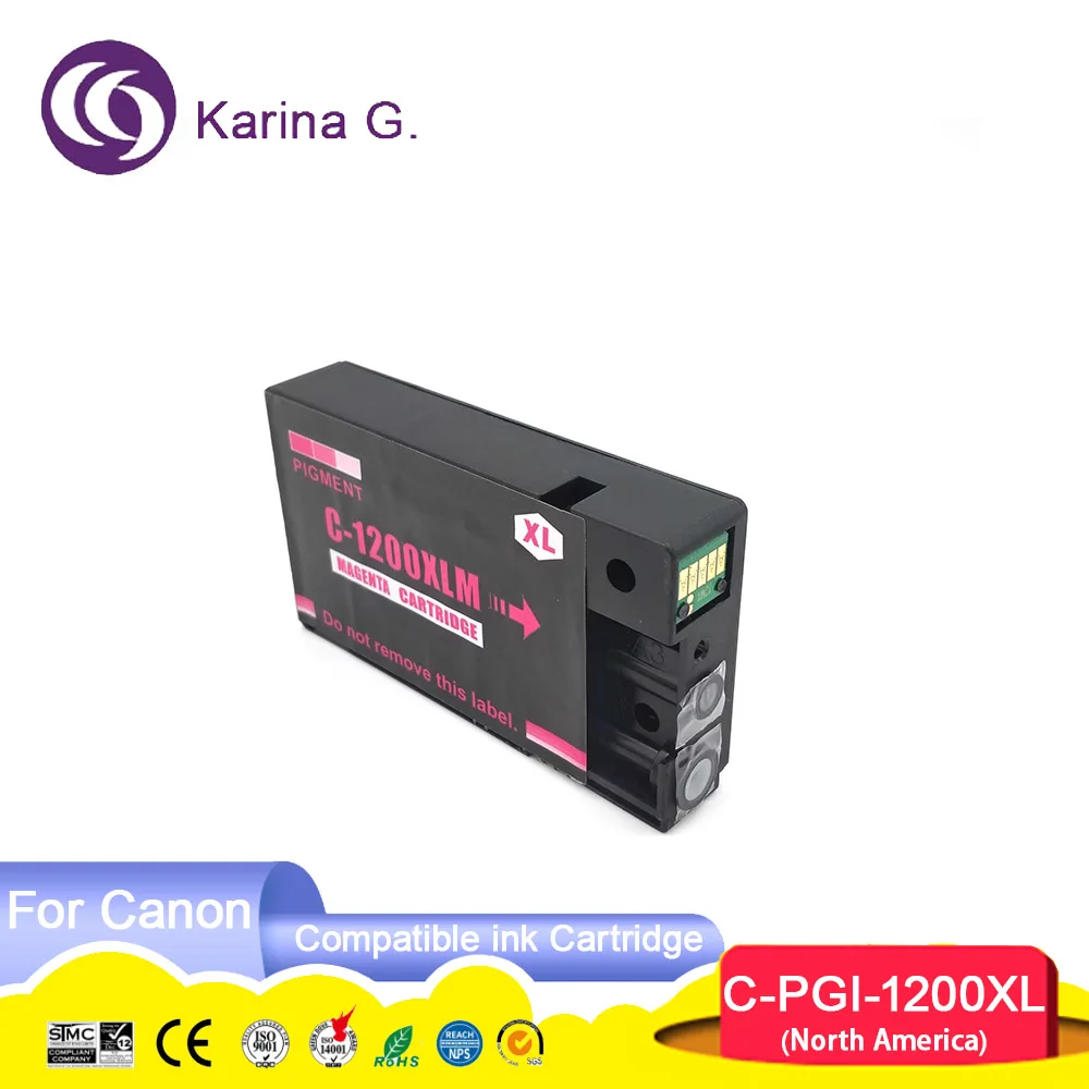 1200XL PGI-1200 PGI1200XL Premium Compatible Color Inkjet Ink Cartridge for Canon MAXIFY MB2020/MB2120/MB2320/MB2720 Printer