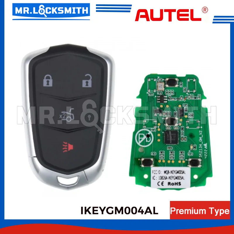 Autel Ikey IKEYGM004AL GM004AL Universal Smart Remote Key 4 Buttons For GM For Autel Smart Key For KM100 IM508 IM608