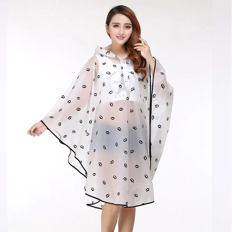

EVA Outdoor Hiking Tourism Adult Portable Transparent Raincoat Cloak Women's Windbreaker poncho men