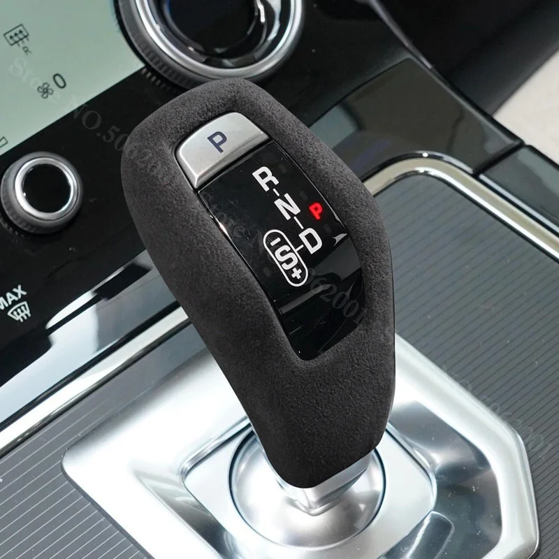 For Land Rover Range Rover Evoque 2019-2022 Suede Leather Gear Shifter Trim Cover Wear-proof Shift Console Protector Accessories - view 3