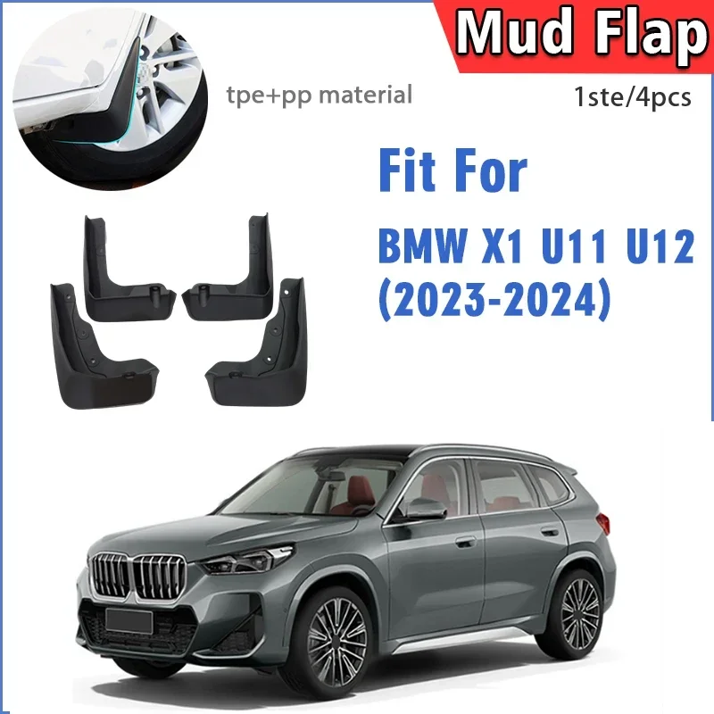 

FOR BMW X1 X1X X1M U11 U12 2023 2024 2025 Mudflaps Fender Mud Flap Guards Splash Mudguard Car Accessories Front Rear 4pcs