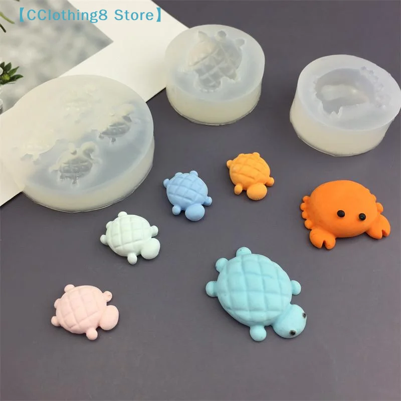 Turtle Resin Jewelry Mold Sea Turtle Silicone Keychain Mold Silicone Mold Keychain Making Jewelry Casting Supplies【AliS8】 - view 4