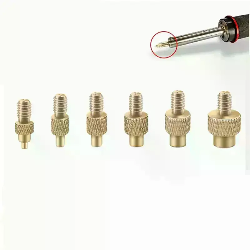 Tool Soldering 7/9/10Pcs M2 M3 M4 M5 M6 M8 3D Heat Insert Nut Iron Tip Brass Thread Embedded Kit for Plastic Printer