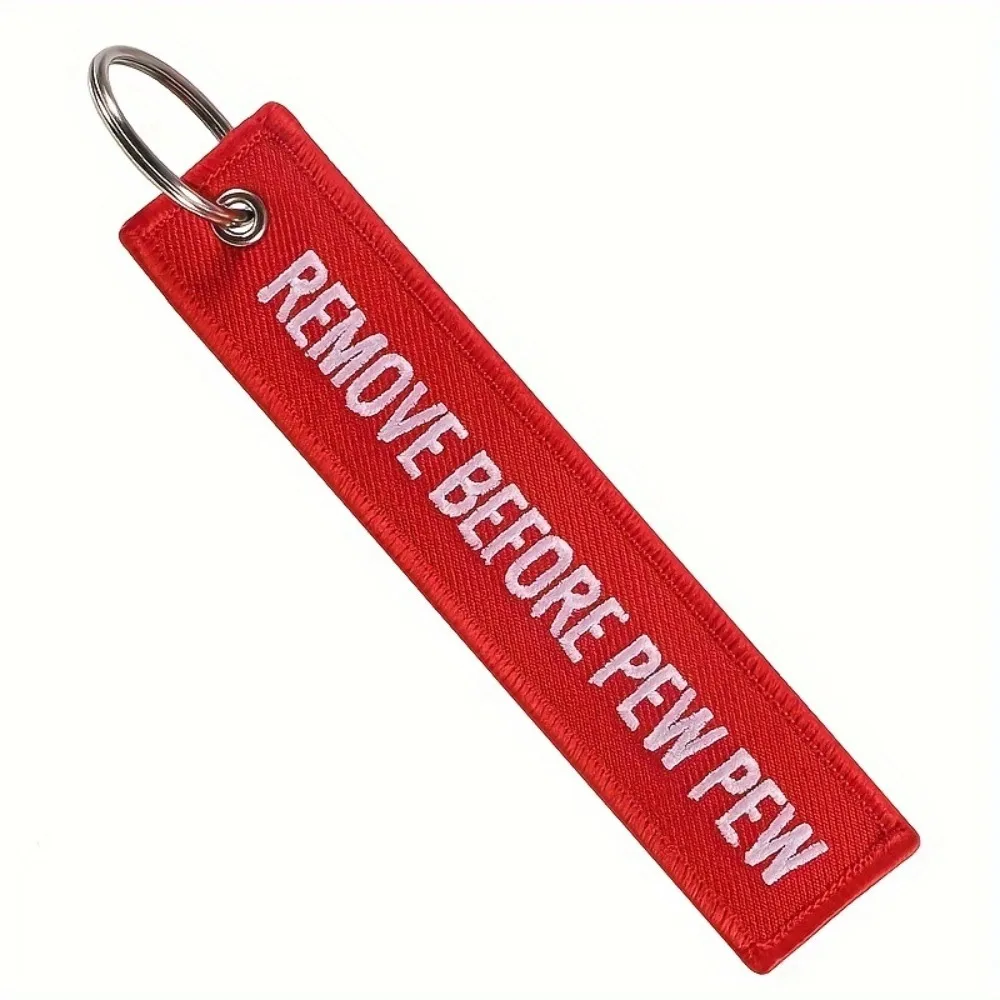 Keychains Car-styling Luggage Tag Label Car Key Rings Remove Before Flight Keyring Interior Accessories