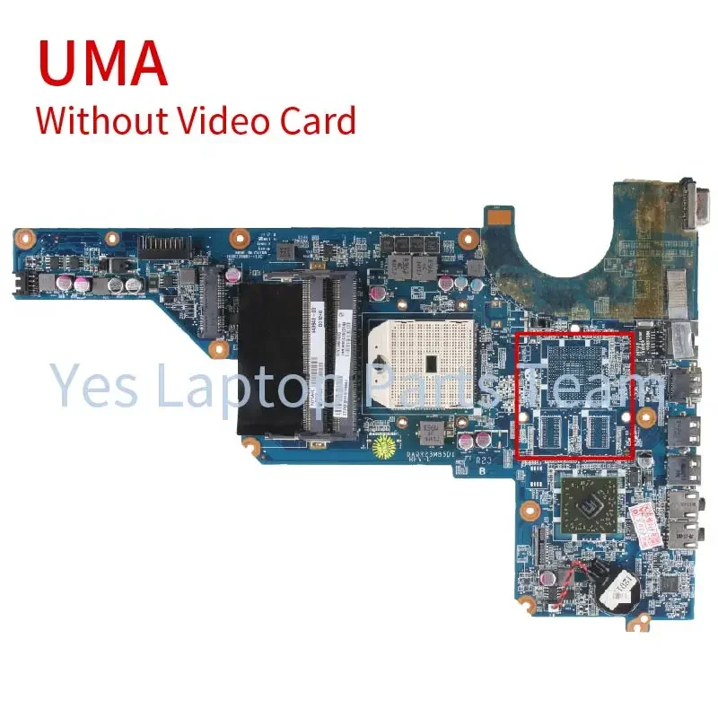 DA0R23MB6D1 DA0R23MB6D For HP Pavilion G4-1000 Laptop Mainboard 649950-001 649948-001 SOCKET FS1 R23 DDR3 Notebook Motherboard image 2