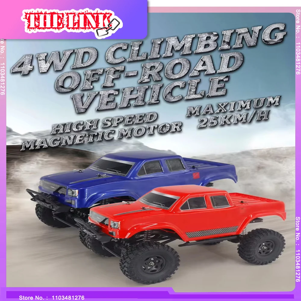 4WD 25KM/H High-speed  RC Car Kids Toys 25KM/H High-speed 2.4G RC Truck Racing Climbing Off-road Vehicle 1/10 Pickup Truck Model