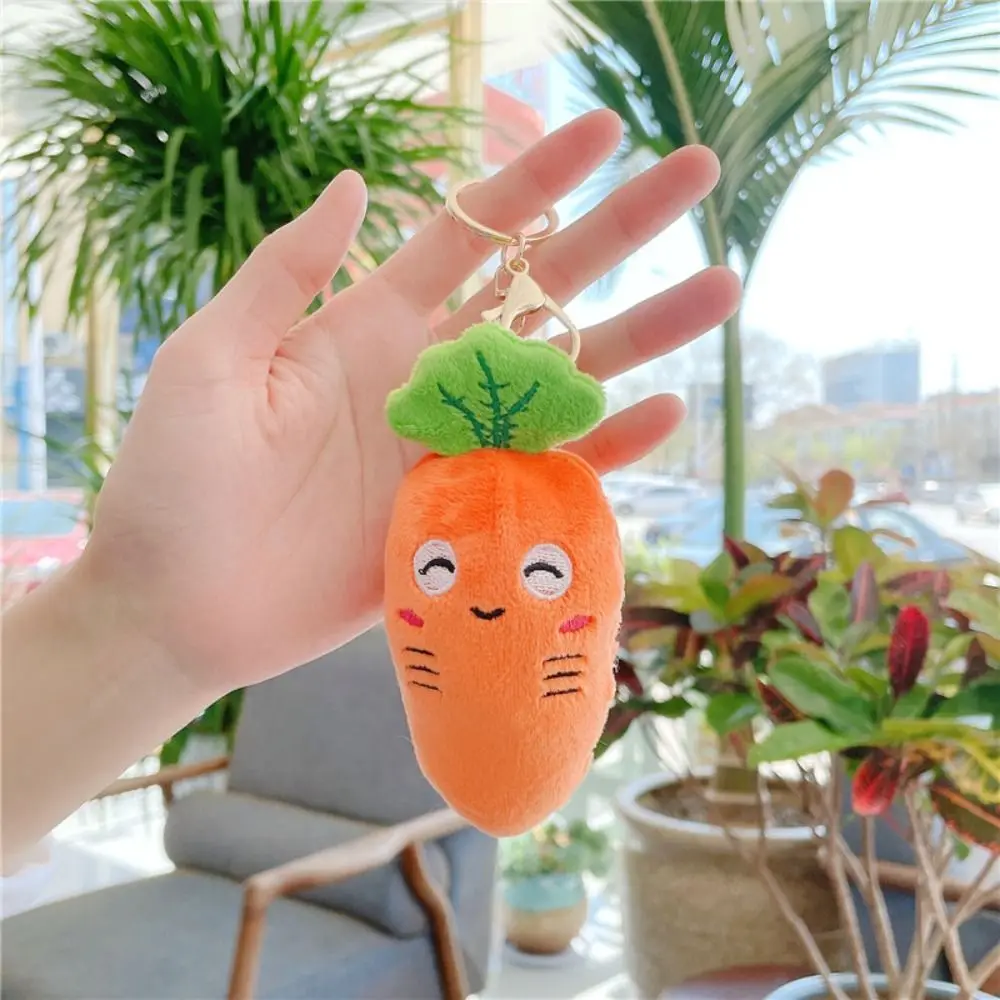 

Pendant Backpack Decoration Carrot Keychain Vegetables Carrot Keychain Cartoon Key Holder Carrot Keyring