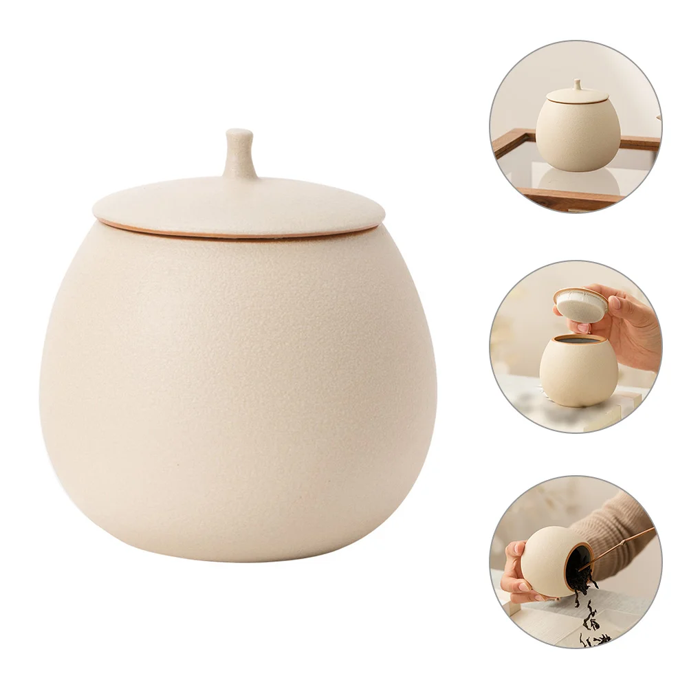 

Decorative Jars with Lids Ceramic Pot Cookie Coffee Canister Multi-function Container Candy