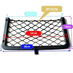 Araba Depolama Örgü Çanta Koltuk Arka Depolama Net Elastik Örgü Cepler organizatör tutucu Karavan Camper Van Için Evrensel Aksesuarlar