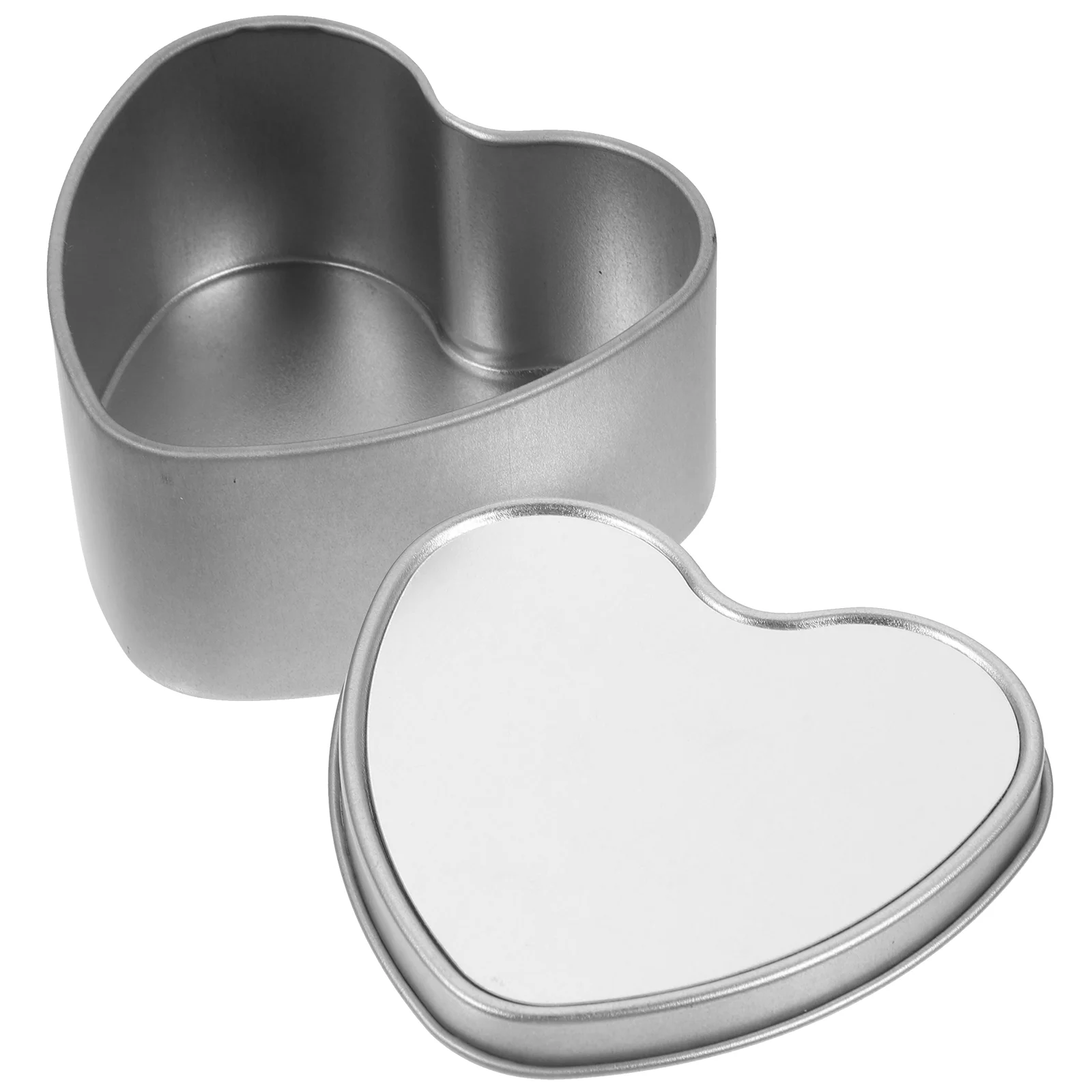 

Sublimation Heart Tin Box Empty Candy Holder Iron Storage Container for Gifts Jewelry Sealing Lid Custom Print Thermal Transfer