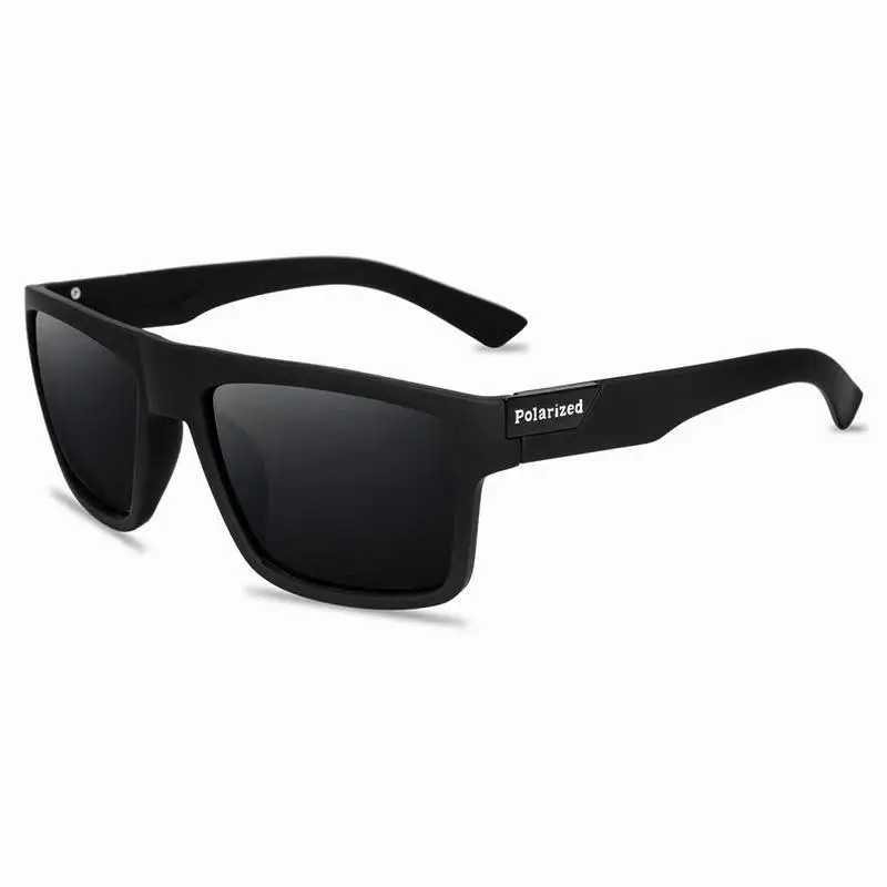 Modische Vintage Quadratische Polarisierte Sonnenbrille für Männer und Frauen, Luxus-Markendesigner Fahrer- und Anglerbrille, UV400-Schutz – Detail 9