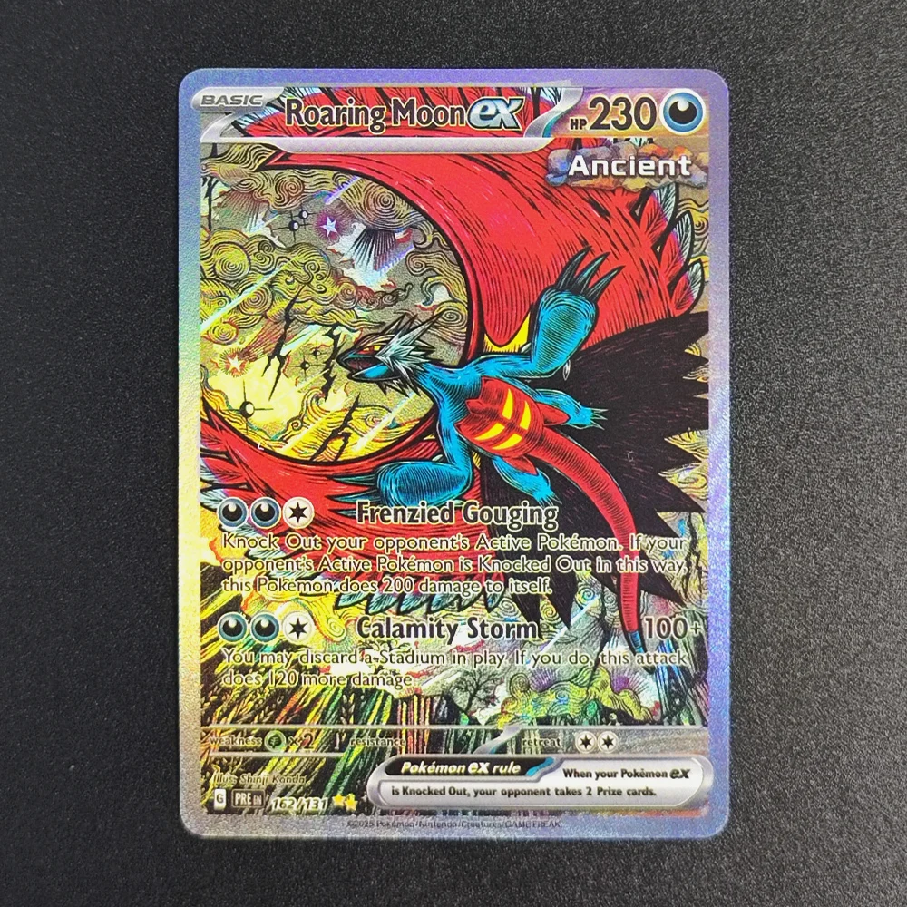 بطاقات PTCG الإنجليزية SVP 053 Promo Mew EX Roaring Moon EX 162/132 Gardevoir 233/091 مجموعة الإنجليزية بطاقات ألعاب التداول #3