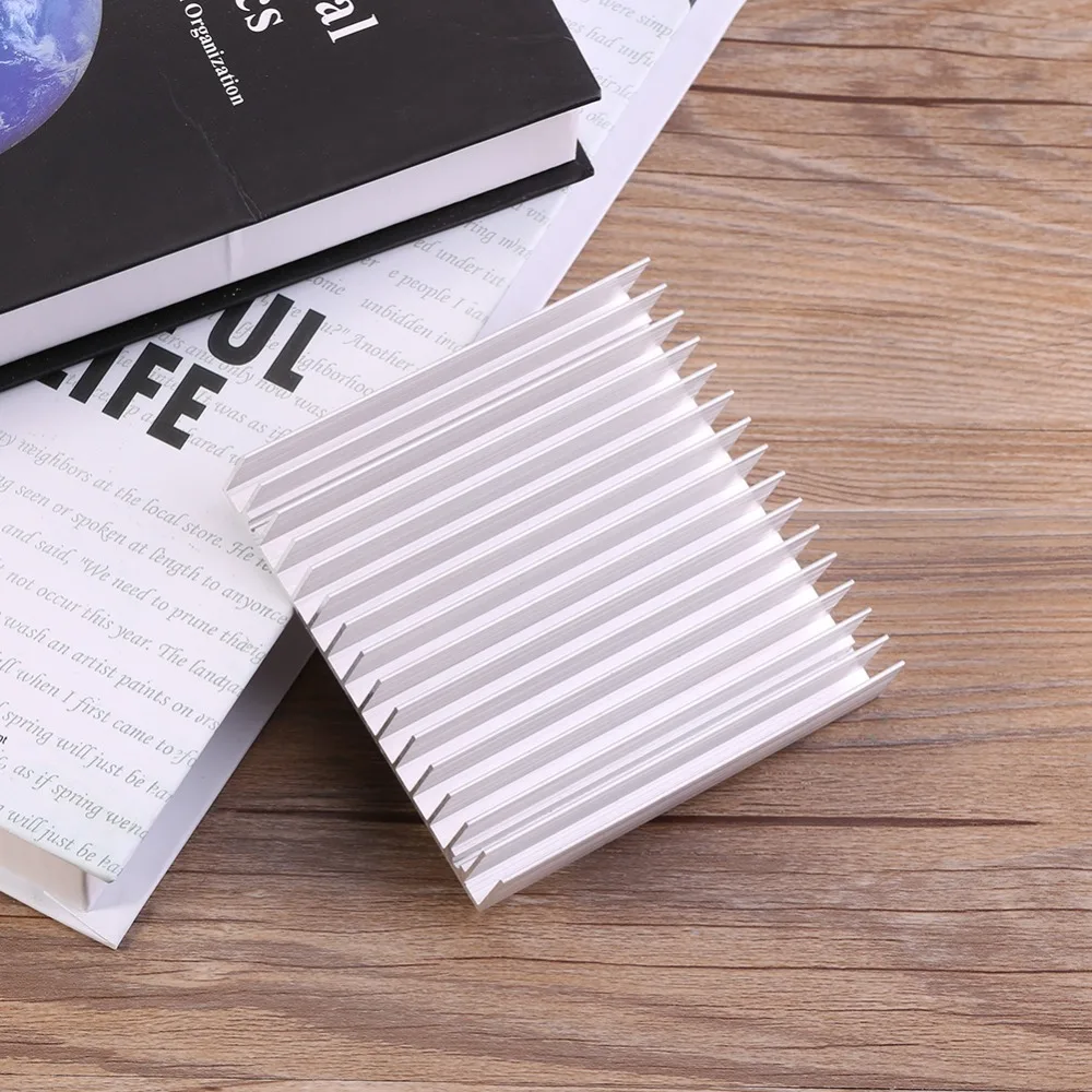 Heat Sink 100*100*18mm Heatsink Aluminum Good Thermal Conductivity LED Heat Sink with 16 Fins Cooler Transistor Cooling